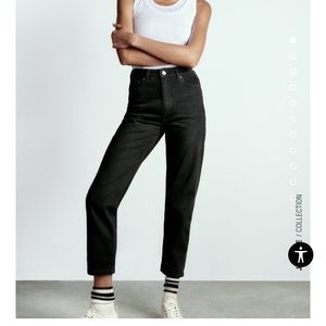 Zara Black Mom Jeans